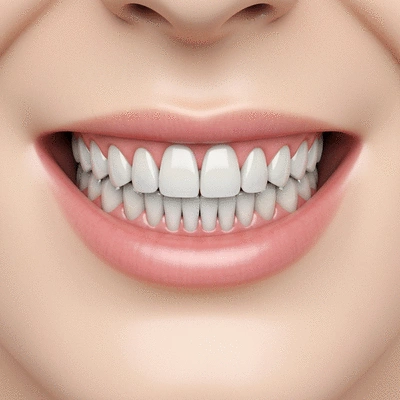 Close-up of a healthy smile with dental implants, showcasing durability and aesthetics